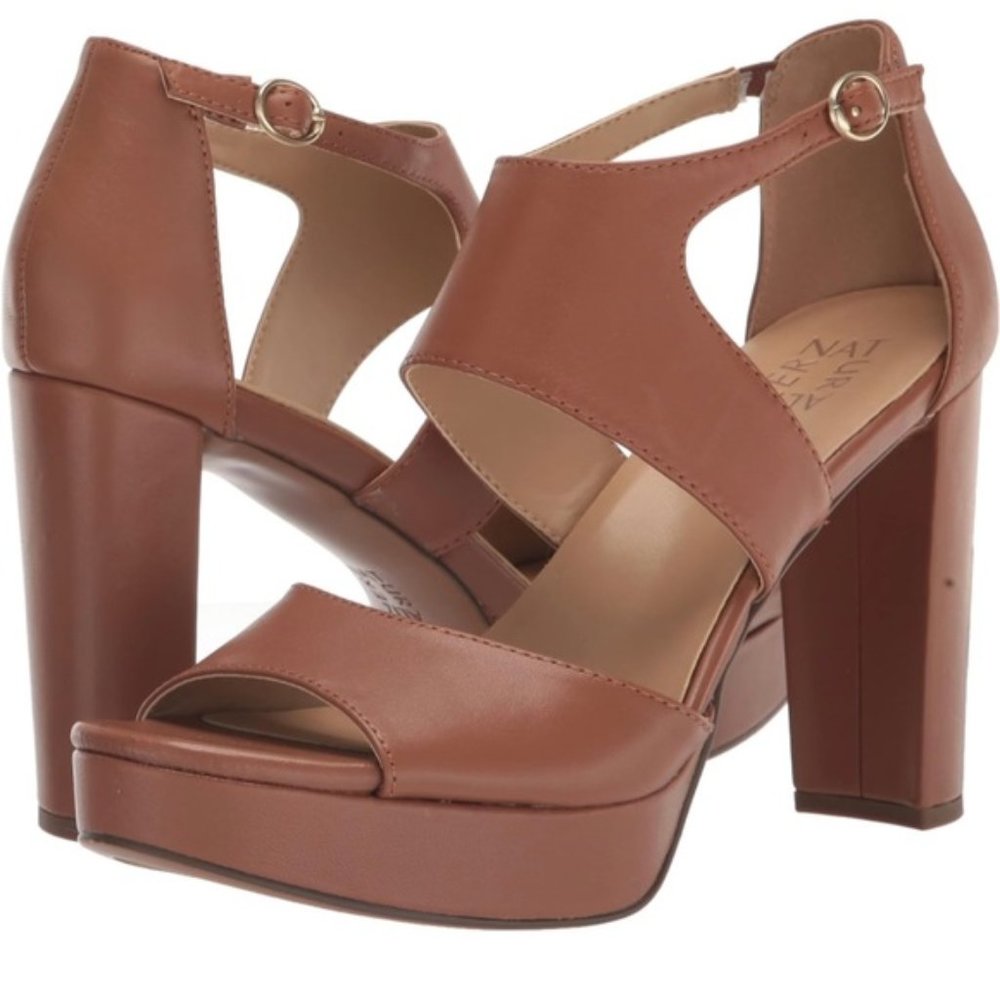 NWT Naturalizer Mae English Tea Sandals Heels 9M